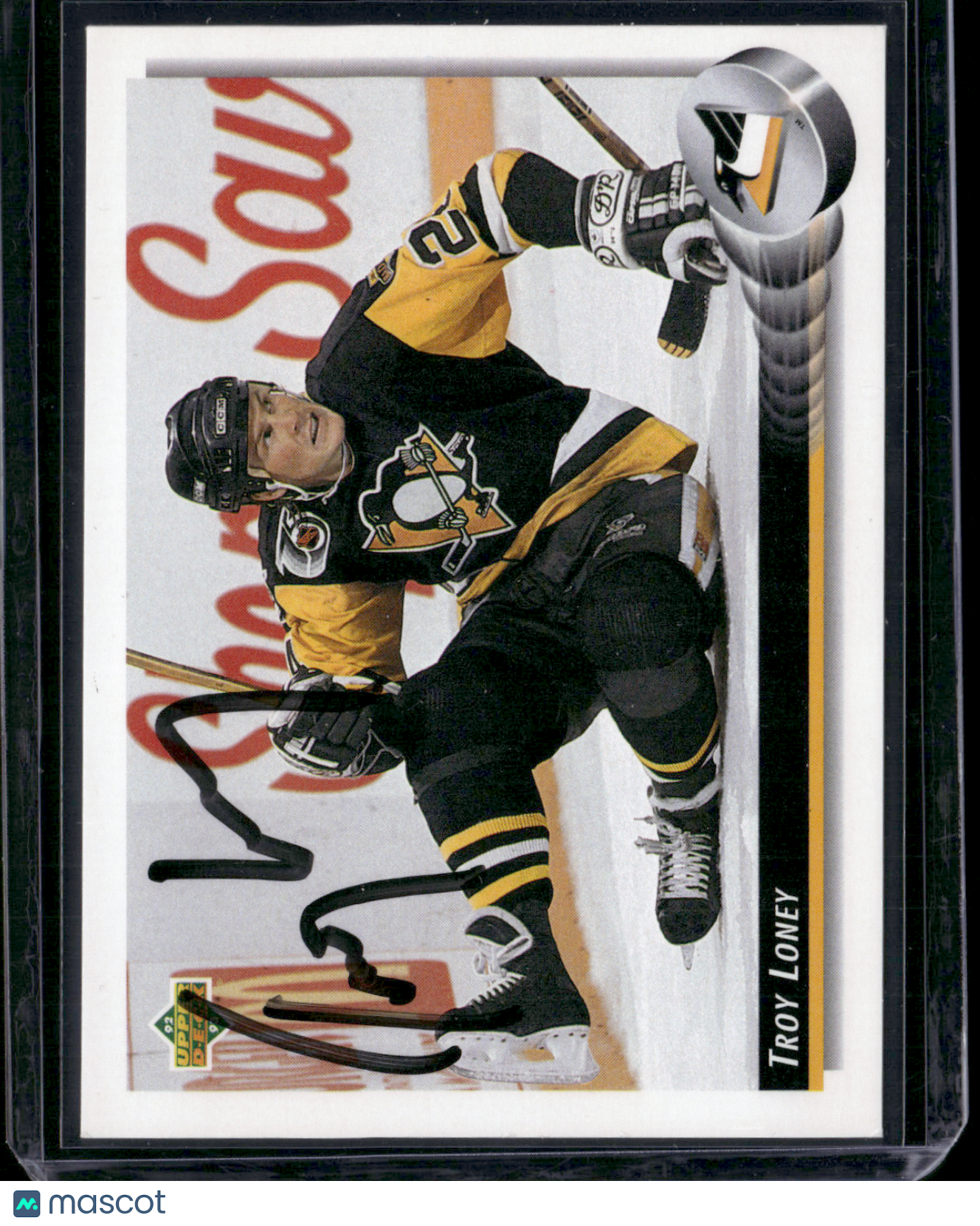 1993 Upper Deck TROY LONEY #208 Autographed Not Authenticated (EX/MT)