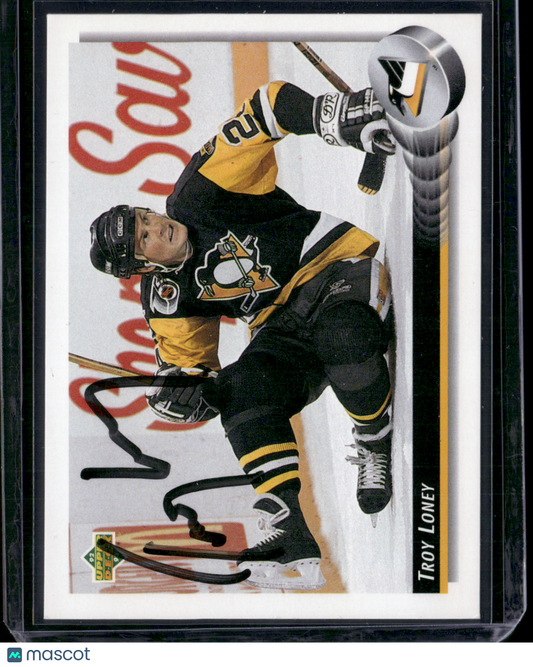 1993 Upper Deck TROY LONEY #208 Autographed Not Authenticated (EX/MT)