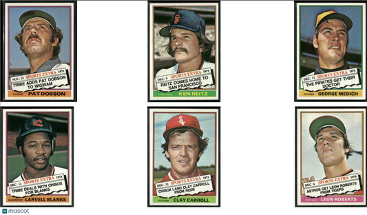 1976 Topps 6 ~ CARDLOT Traded Pat Dobson/Leon Roberts (VG/EX-EX)
