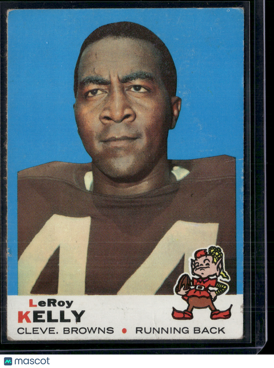 1969 Topps LEROY KELLY #1 Light Wrinkle (VG/EX)