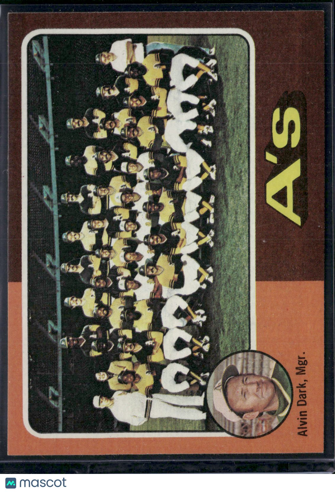 1975 Topps OAKLAND A'S #561 Grain Raise (EX)