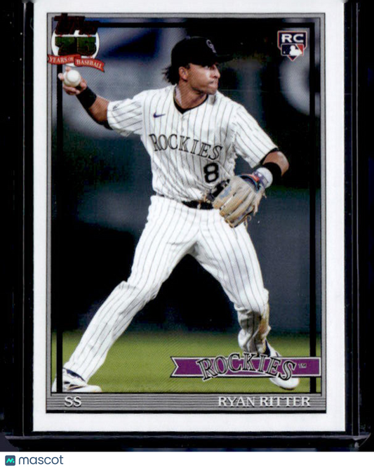 2026 Topps Series 1 RYAN RITTER #T91-26 1991 Topps Rookie RC