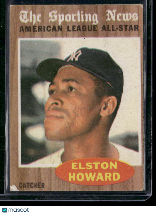 1962 Topps ELSTON HOWARD #473 AL ALL STAR
