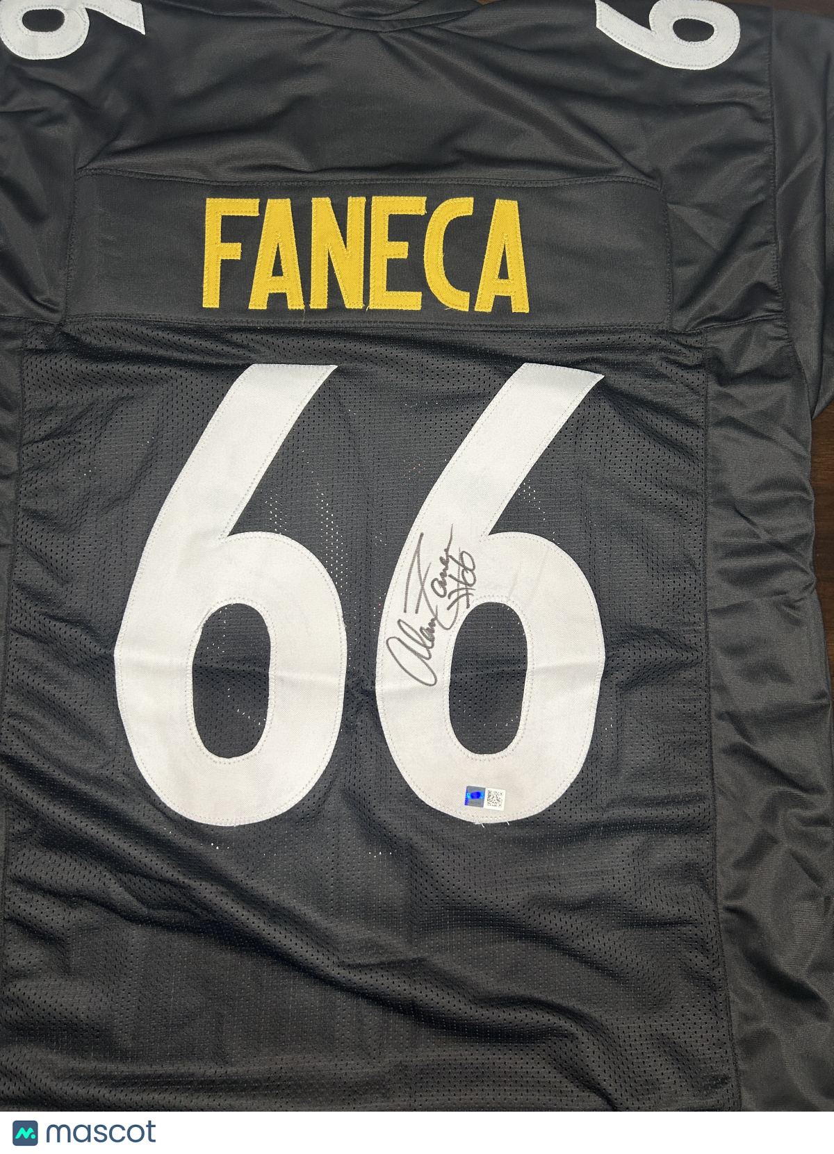 Alan Faneca Signed Steelers Jersey - XL Custom - Total Sports Authenticated NFL