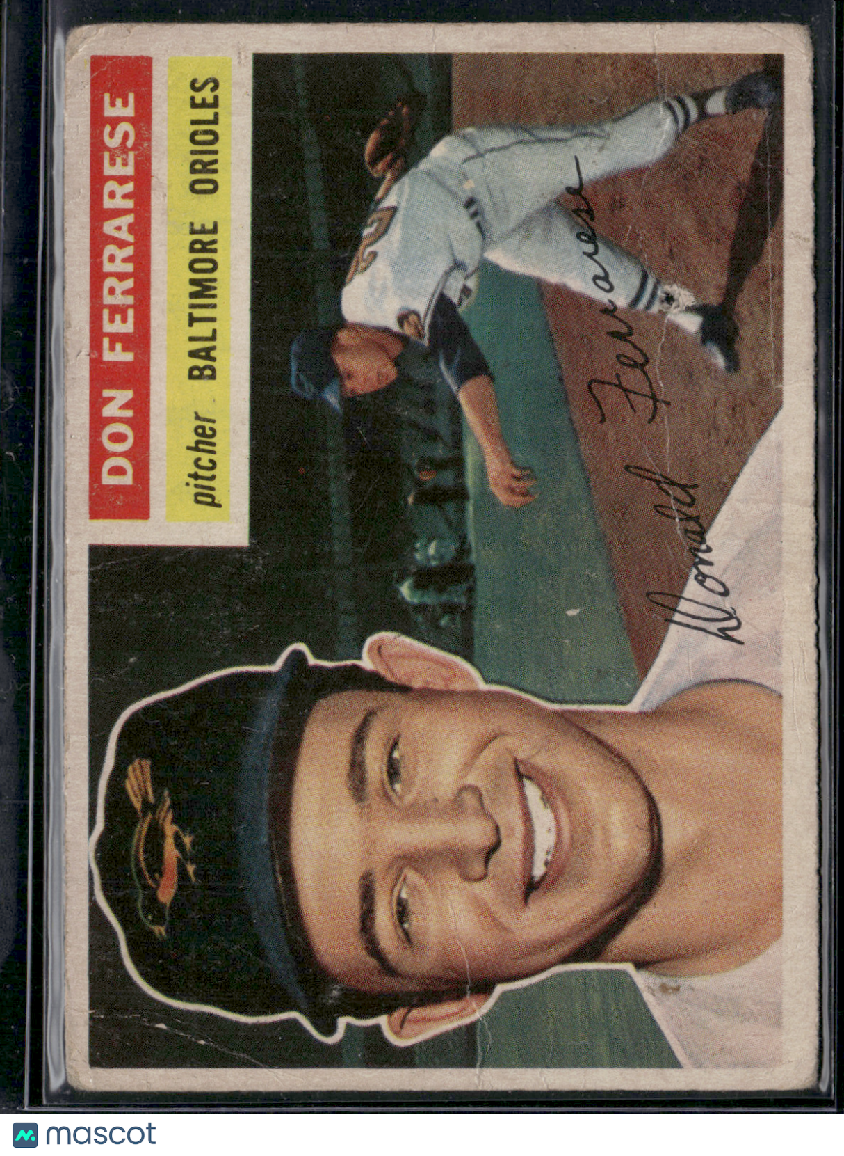 1956 Topps DON FERRARESE #266 Pinhole