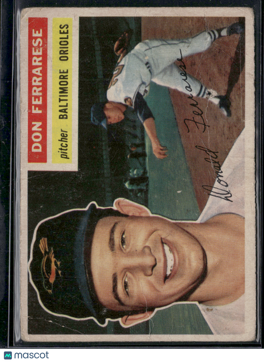 1956 Topps DON FERRARESE #266 Pinhole