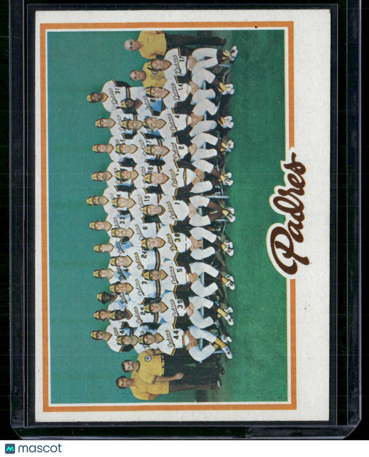 1978 Topps SAN DIEGO PADRES #192 Miscut (EX)