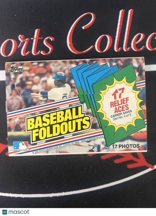 1983 Topps BASEBALL FOLDOUTS 17 Relief Aces Set 4 of 5 (EX)