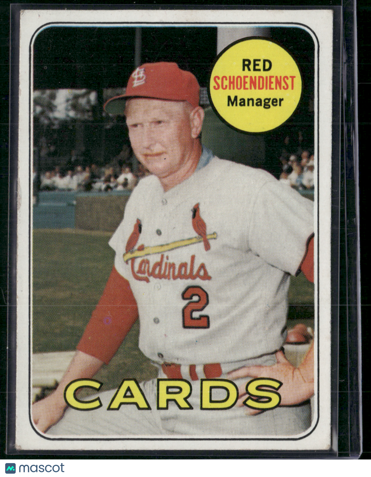1969 Topps RED SCHOENDIENST #462 (VG/EX)