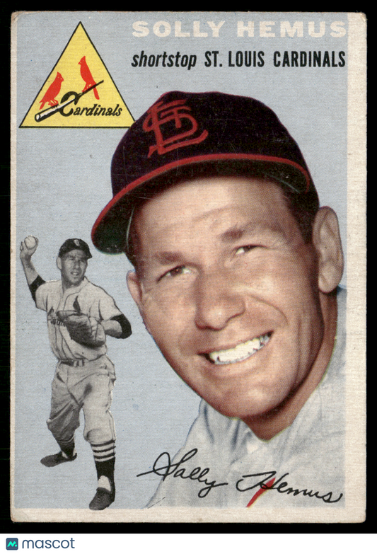 1954 Topps SOLLY HEMUS #117 Light Scratch (VG-VG/EX)
