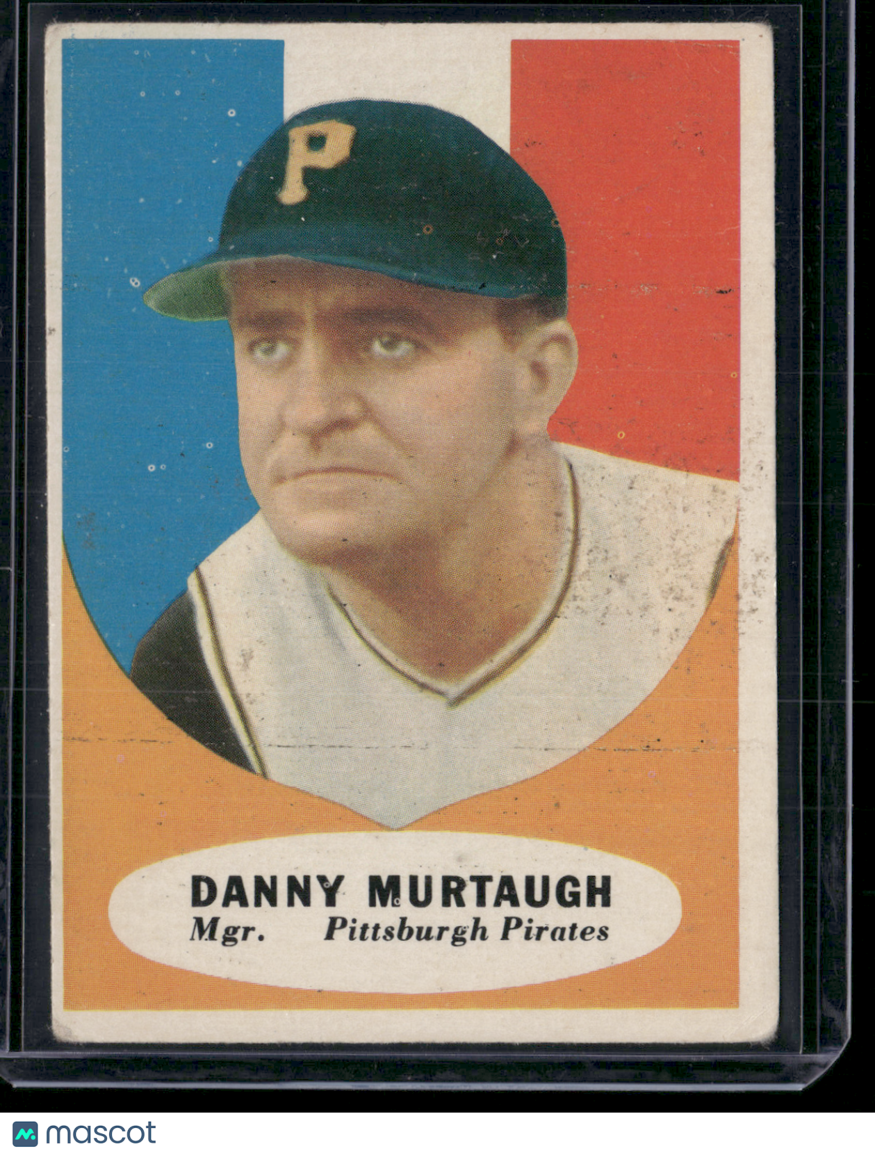 1961 Topps DANNY MURTAUGH #138 Wax Stain (Good)