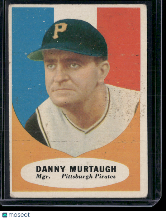1961 Topps DANNY MURTAUGH #138 Wax Stain (Good)