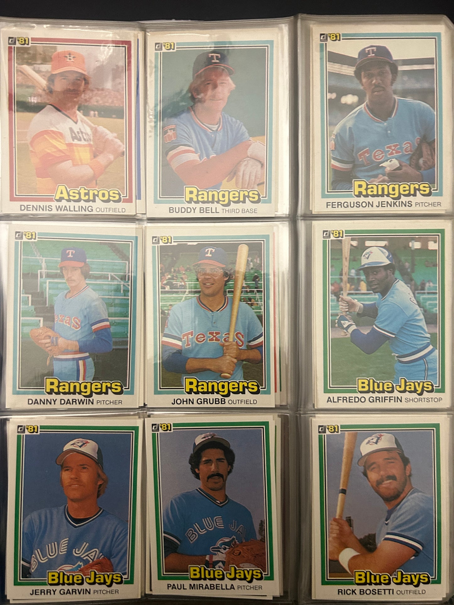 1981 Donruss NEAR COMPLETE SET 565/605 (EX-NM)