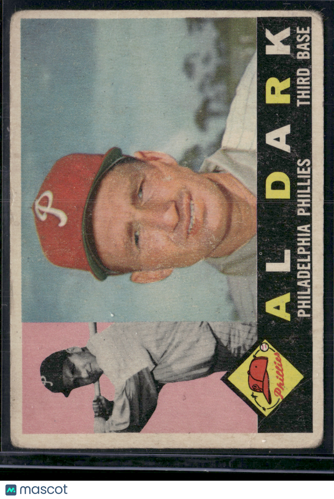 1960 Topps AL DARK #472 Toning Light Scratches Light Wrinkles (VG)