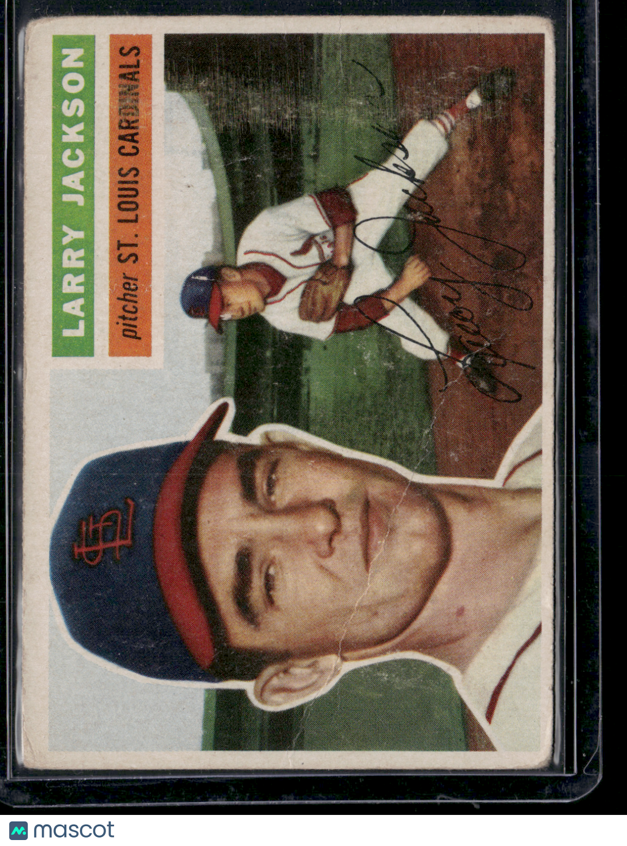 1956 Topps LARRY JACKSON #119 Crease