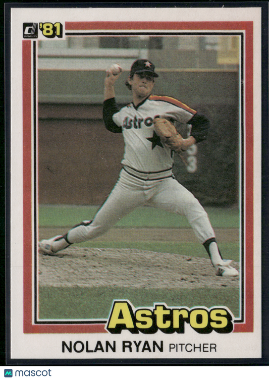 1981 Donruss NOLAN RYAN #260 Grain Raise (EX)
