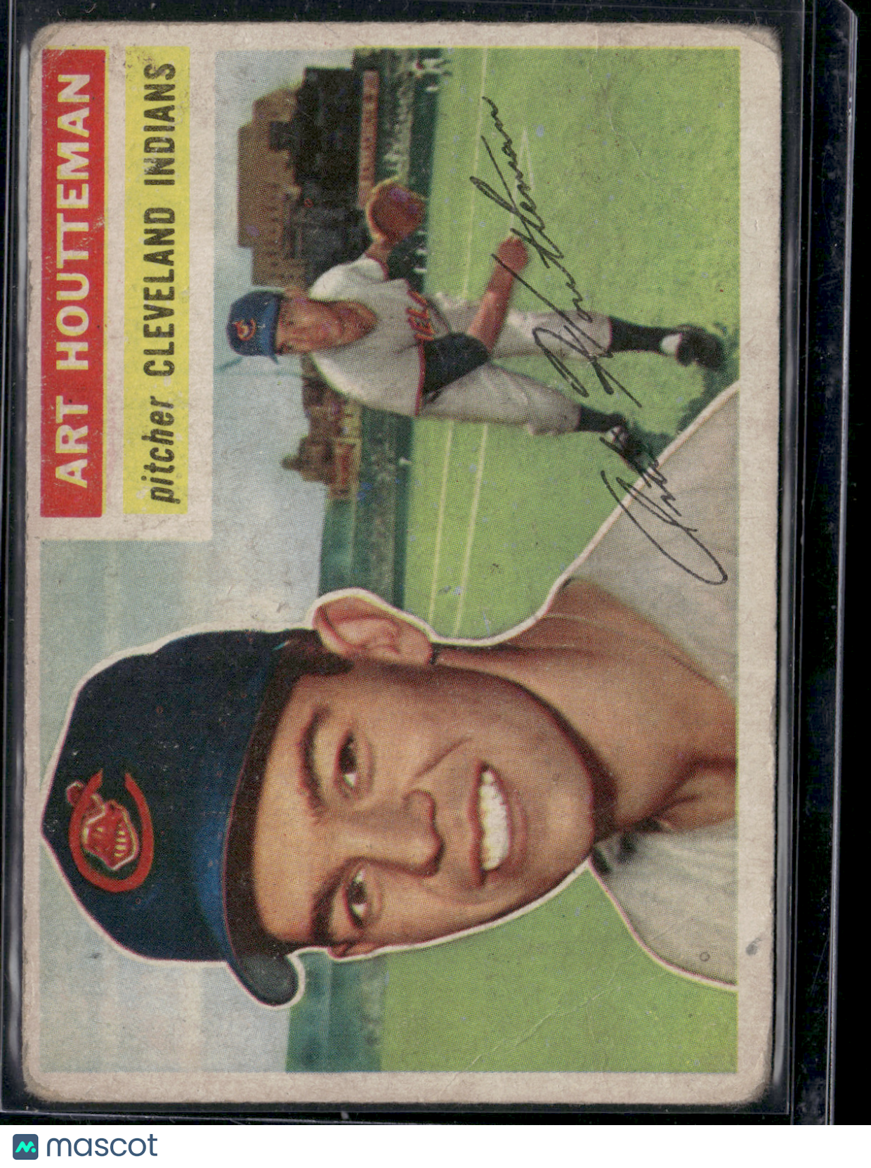 1956 Topps ART HOUTTEMAN #281 Wrinkling Crease