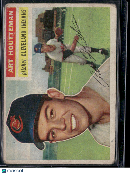 1956 Topps ART HOUTTEMAN #281 Wrinkling Crease