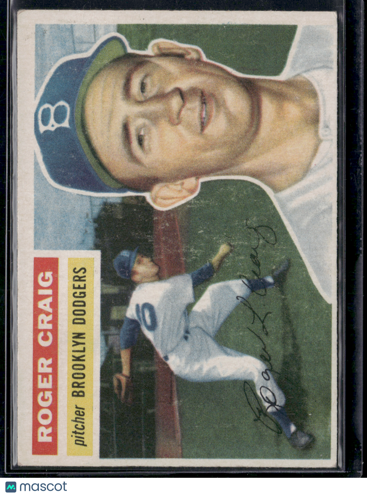 1956 Topps ROGER CRAIG #63 Light wrinkles