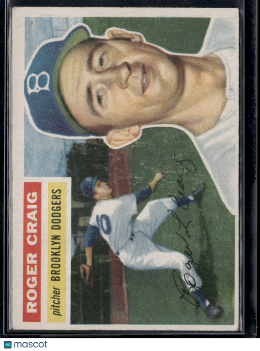 1956 Topps ROGER CRAIG #63 Light wrinkles