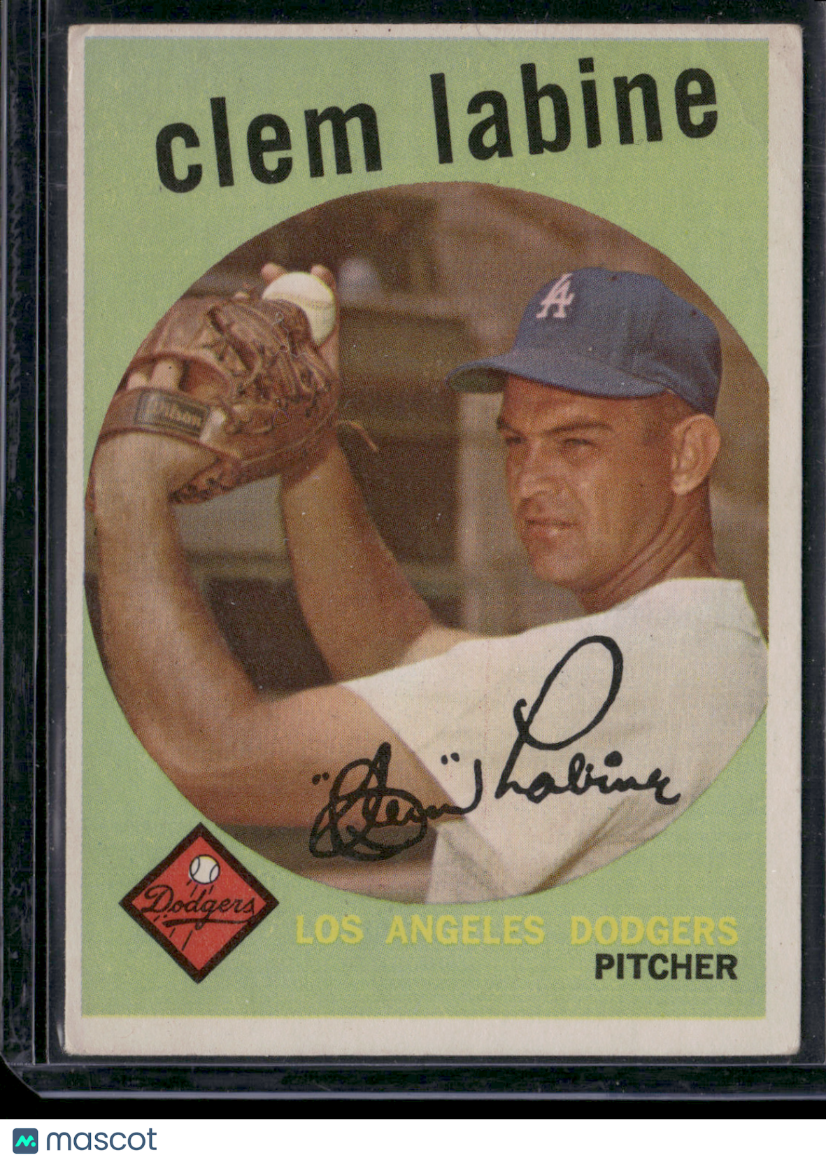 1959 Topps CLEM LABINE #403 Crease on corner (Good)