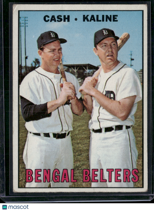 1967 Topps AL KALINE/NORM CASH #216 Bengal Belters (VG)