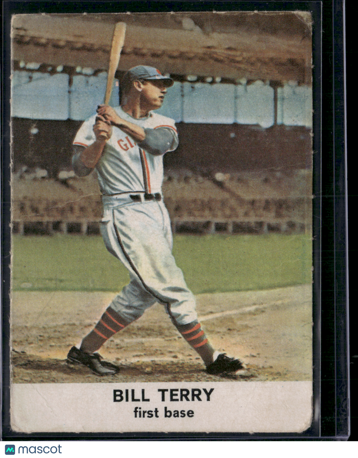 1961 Golden Press BILL TERRY #5 Crease (Good)