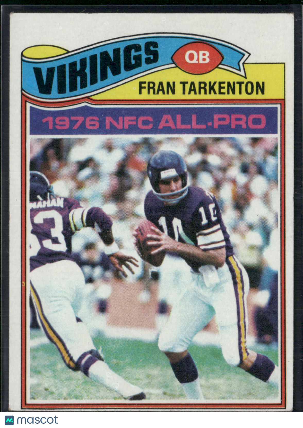 1977 Topps FRAN TARKENTON #400 All Pro (EX-EX/MT)