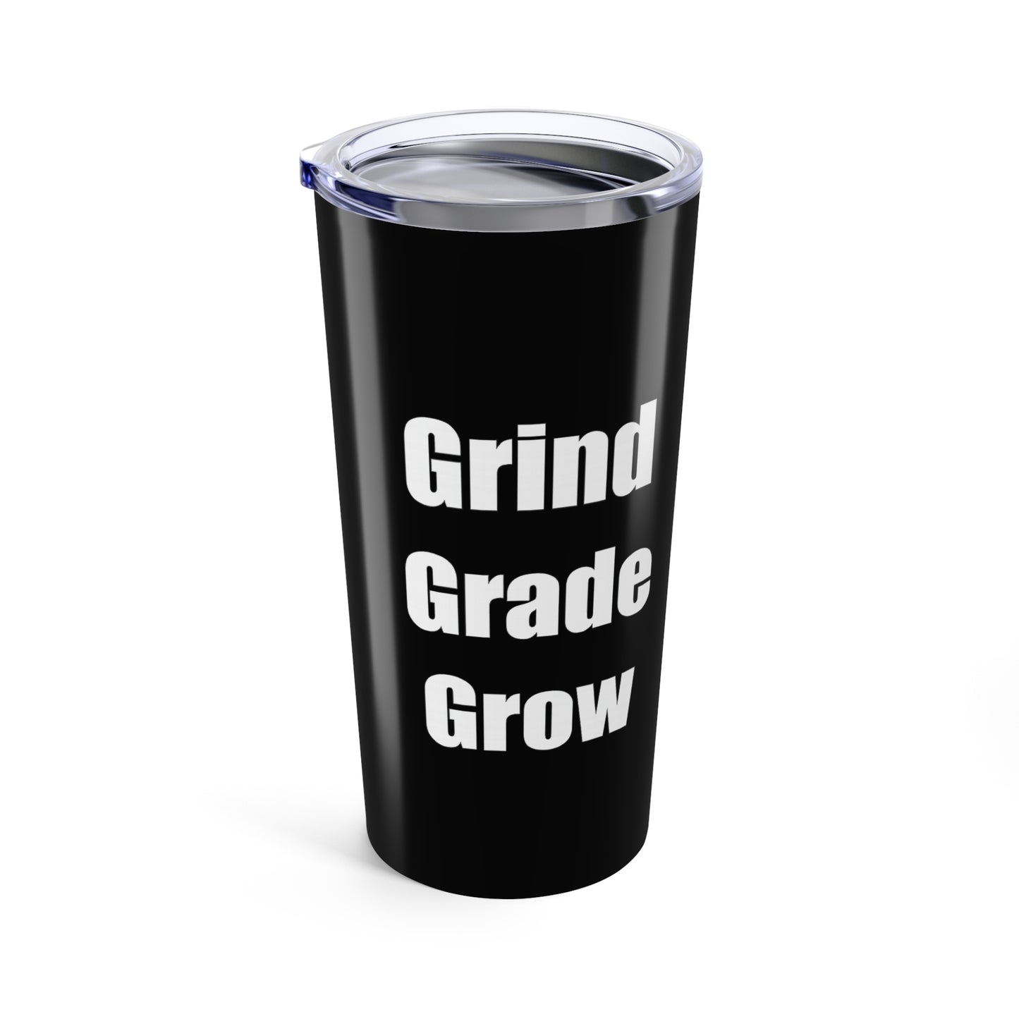 Yacono Sports Collectibles Tumbler – 20oz "Grind. Grade. Grow." – Built for the Hustle