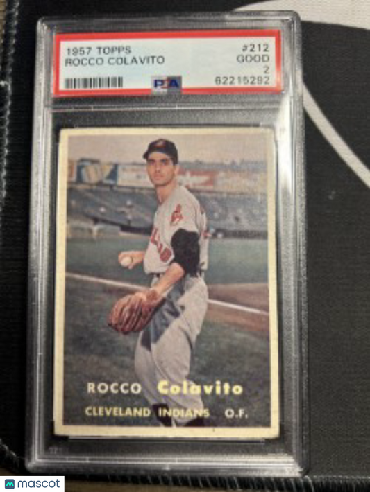 1957 Topps ROCCO COLAVITO #212 PSA 2 Rookie RC