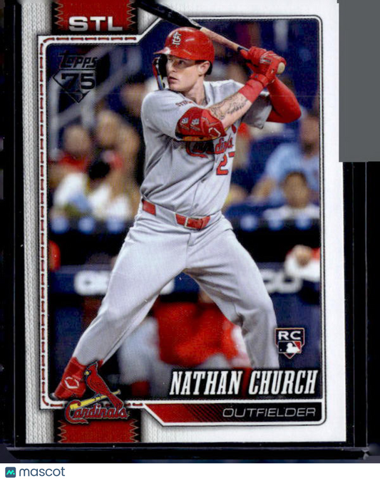 2026 Topps Series 1 NATHAN CHURCH #24 Rookie RC