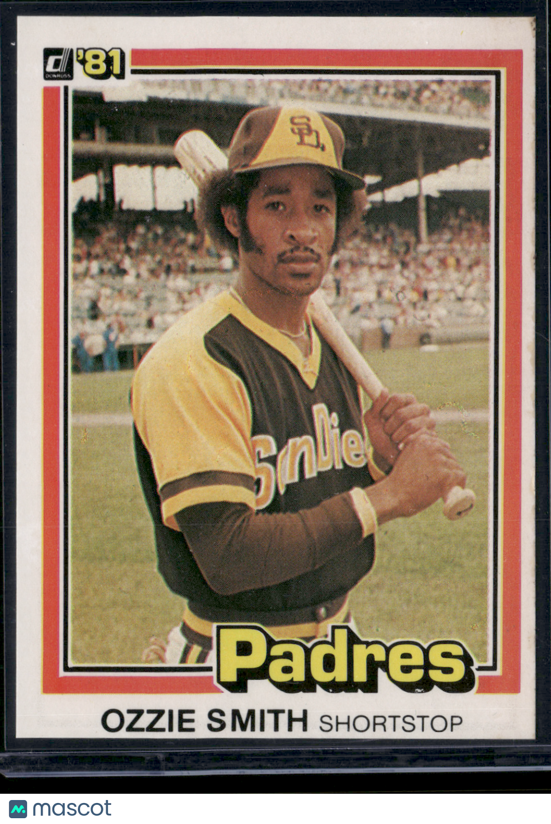 1981 Donruss OZZIE SMITH #1 Corner Stain (EX)