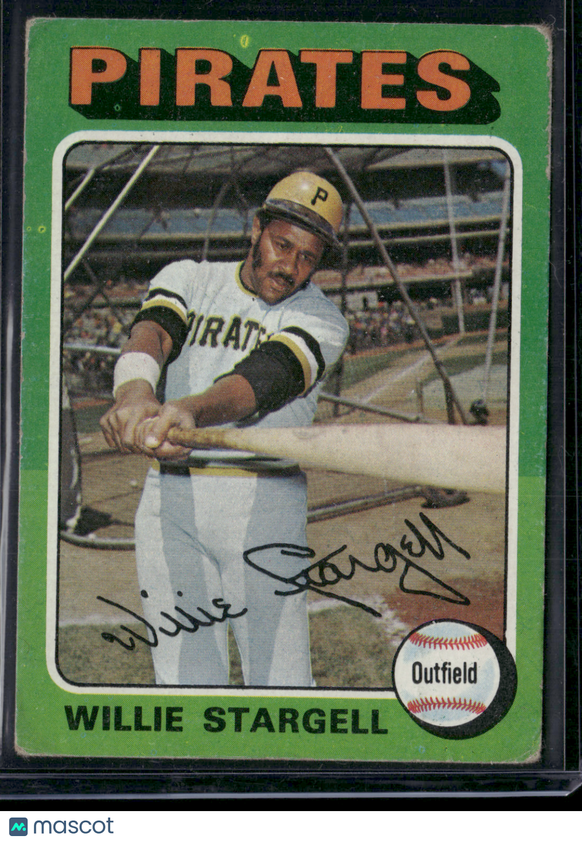 1975 Topps WILLIE STARGELL #100 Light Wrinkles Crease (Good)