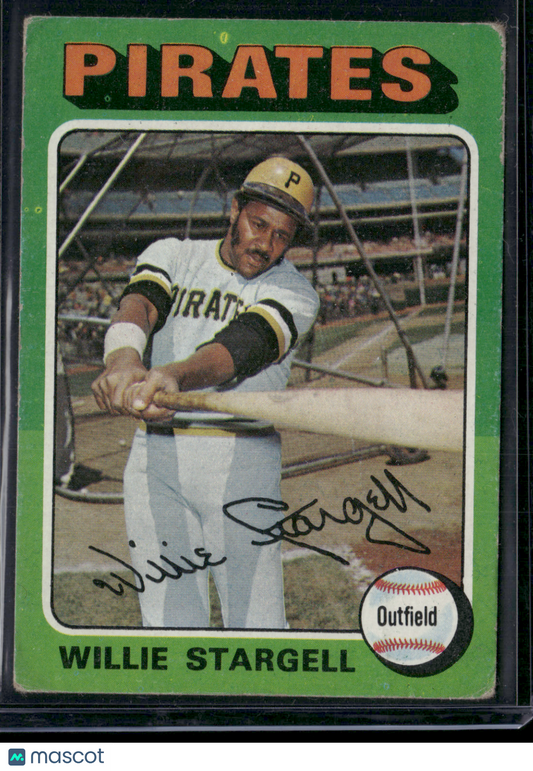 1975 Topps WILLIE STARGELL #100 Light Wrinkles Crease (Good)