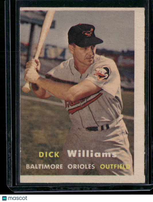1957 Topps DICK WILLIAMS #59 - Miscut