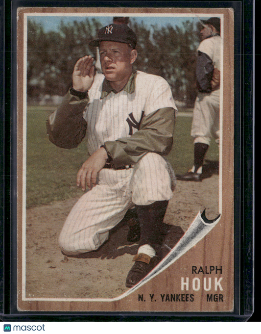 1962 Topps RALPH HOUK #88 Corner Crease (Good)