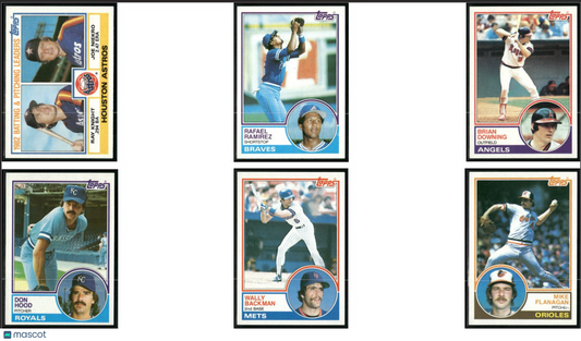 1983 Topps 6 - CARDLOT Joe Niekro/Mike Flanagan (NM)