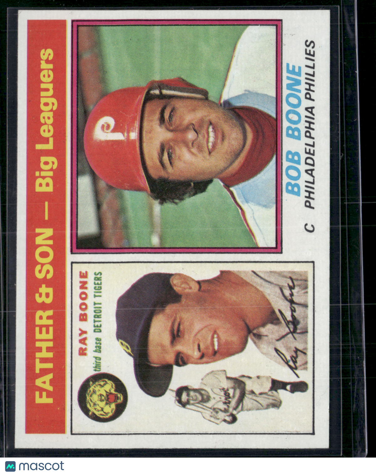 1976 Topps RAY BOONE/BOB BOONE #67 Father & Son - Big Leaguers (EX/MT-NM)