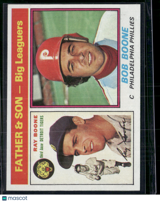 1976 Topps RAY BOONE/BOB BOONE #67 Father & Son - Big Leaguers (EX/MT-NM)