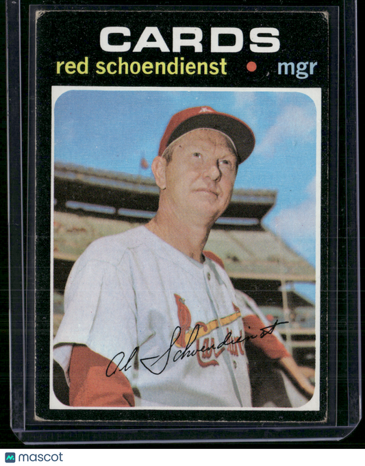 1971 Topps RED SCHOENDIENST #239 (VG-VG/EX)