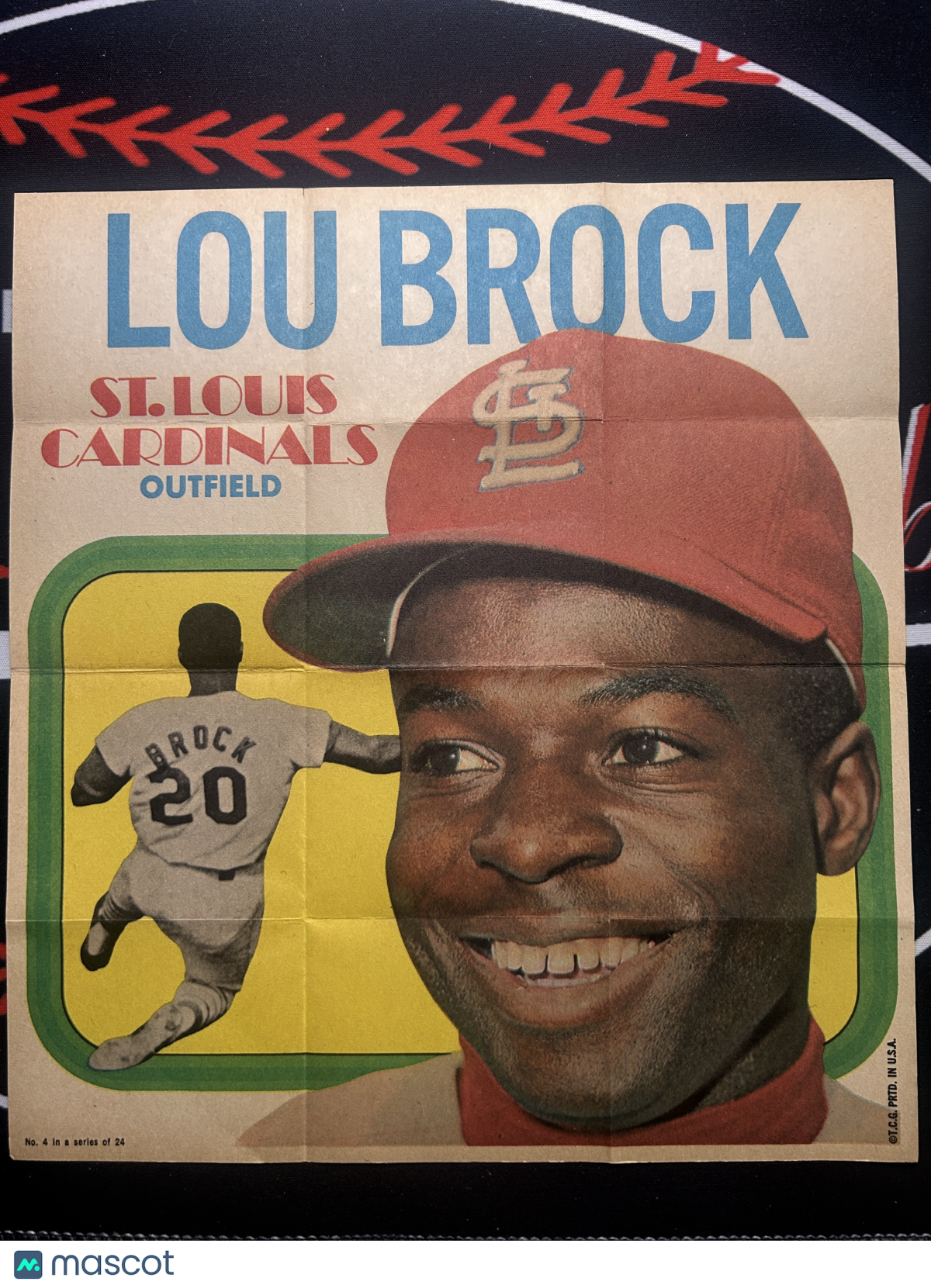 1970 Posters LOU BROCK #4 (EX)