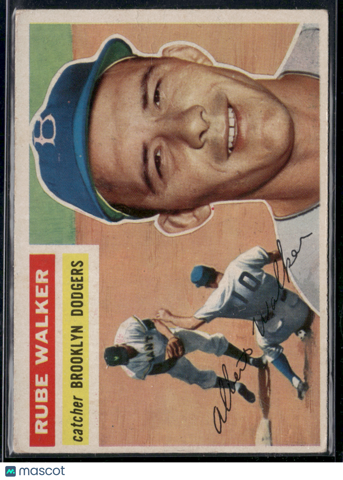 1956 Topps RUBE WALKER #333 Light Wrinkles