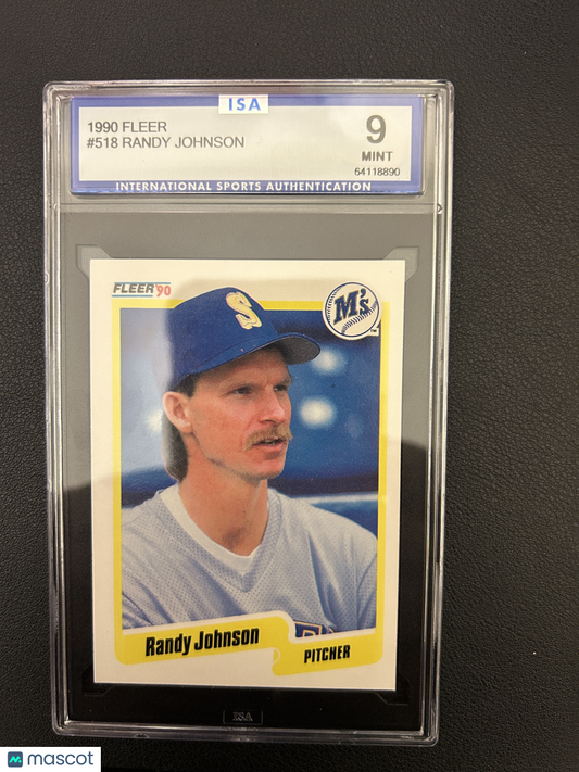1990 Fleer RANDY JOHNSON #518 ISA 9