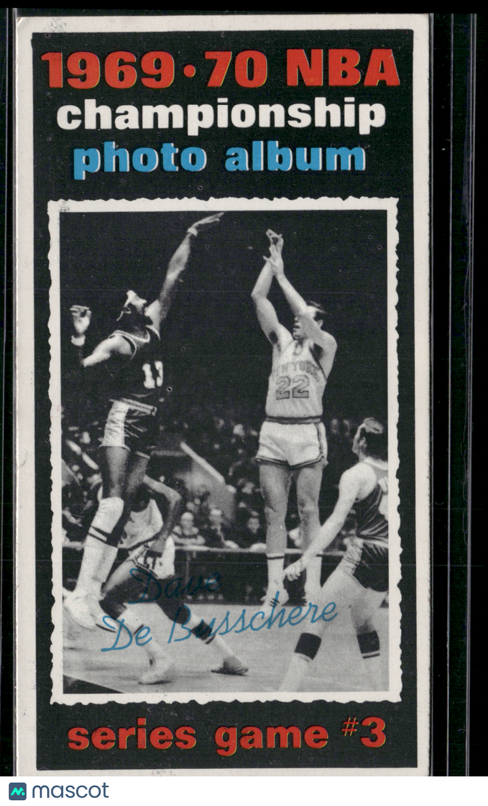1970 Tall Boy DAVE DE BUSSCHERE #170 1969-70 NBA Championship Series Game #3(VG)