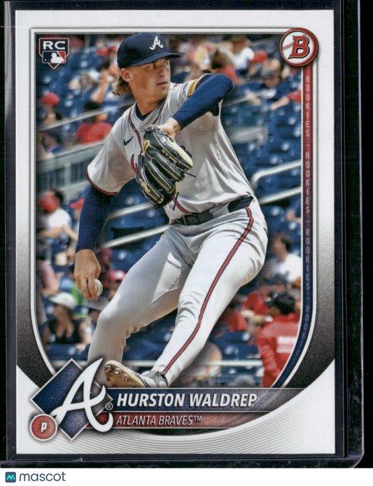 2025 Bowman HURSTON WALDREP Rookie Card RC #61