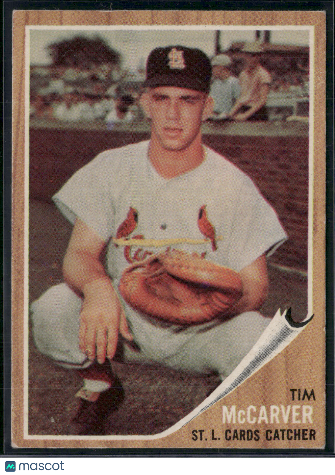 1962 Topps TIM MCCARVER #167 Light Wrinkle back corner (VG/EX)