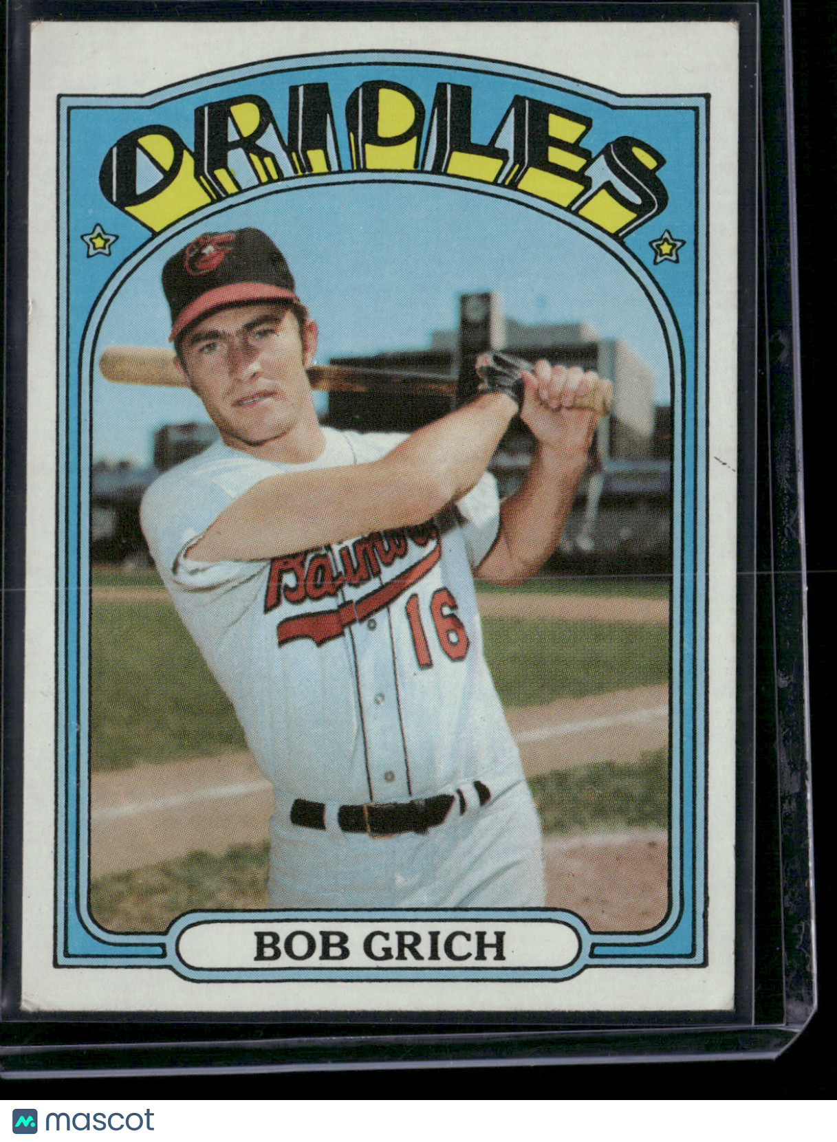 1972 Topps BOB GRICH #338 (VG)