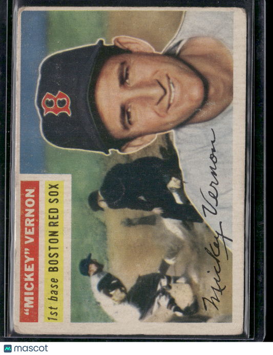 1956 Topps MICKEY VERNON #228 Surface Protrusion