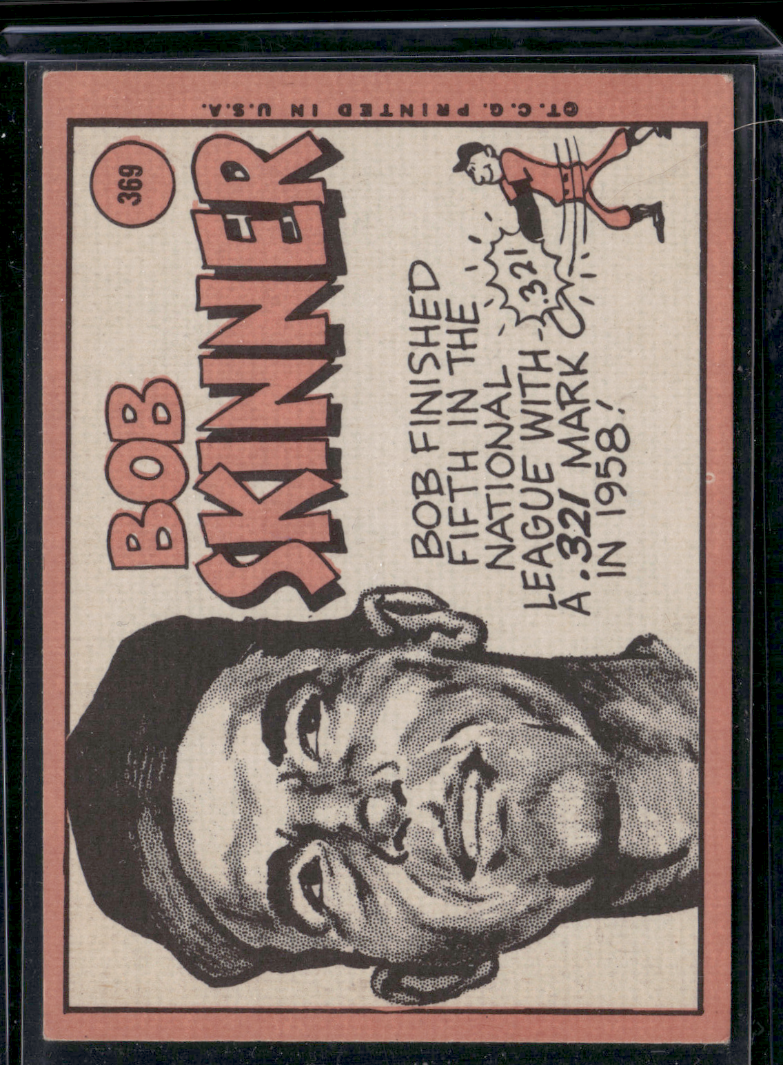 1969 Topps BOB SKINNER #369 (VG)