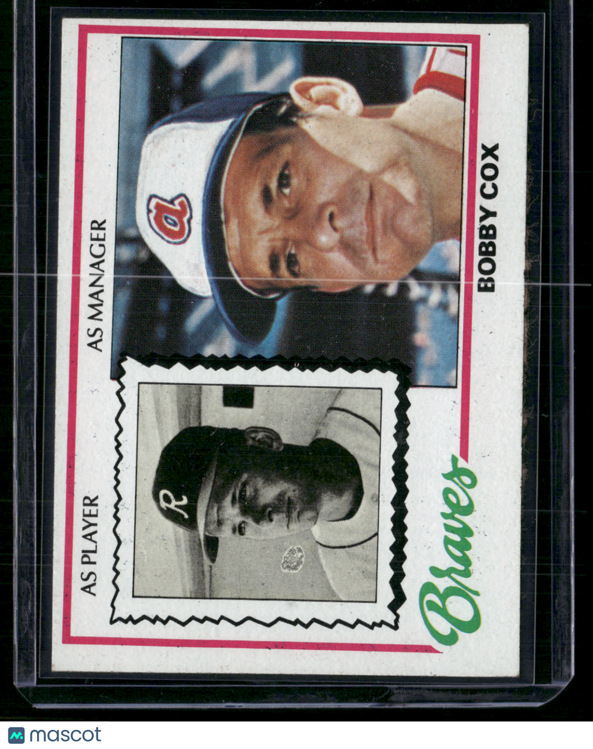 1978 Topps BOBBY COX #93 Rough Edge Cut (EX)